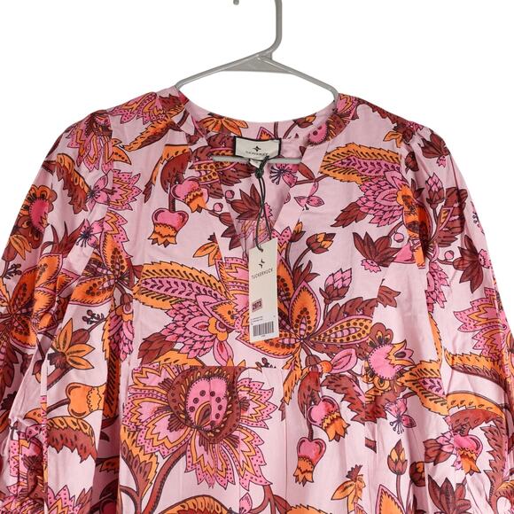 Pomander Place Floral Mini Dress - Pink and Brown - Picture 3 of 10